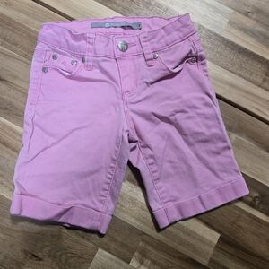 Tractr Pink Denim Kids Shorts
